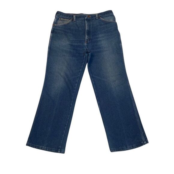 Vintage Wrangler Denim Jeans Made in USA Style 85341PS Men Size 36 Short - Picture 1 of 12